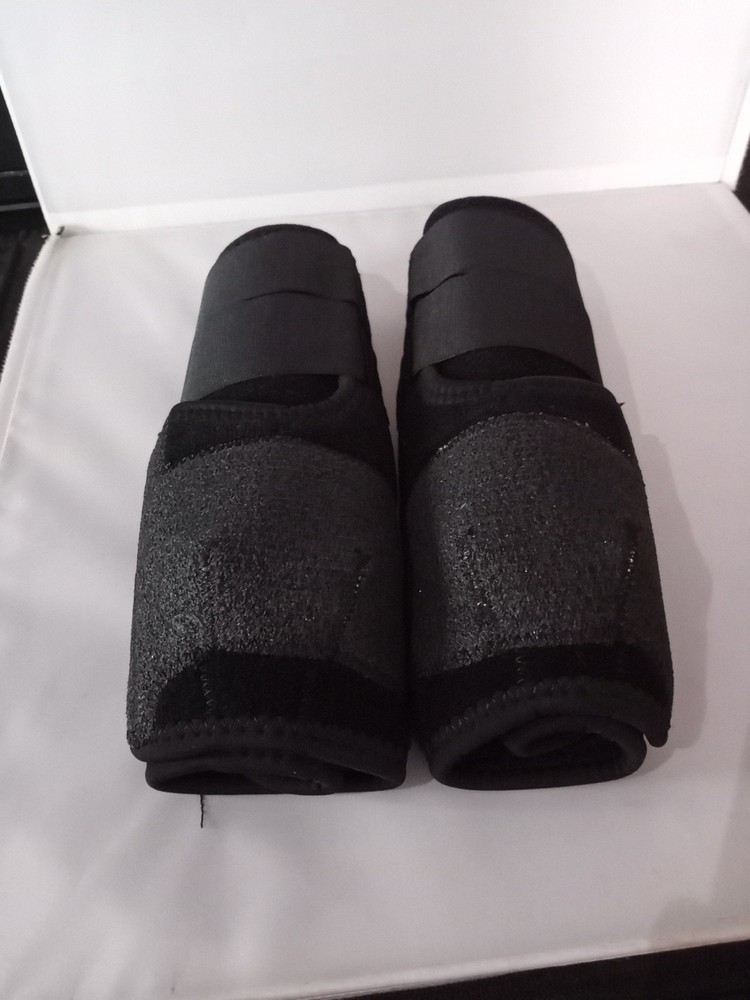 horses Protective Boots, Black, Hind, front Medium