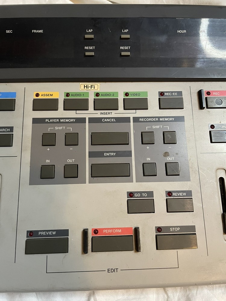 JVC Editing Control Unit RM-86u Tested works See Pics