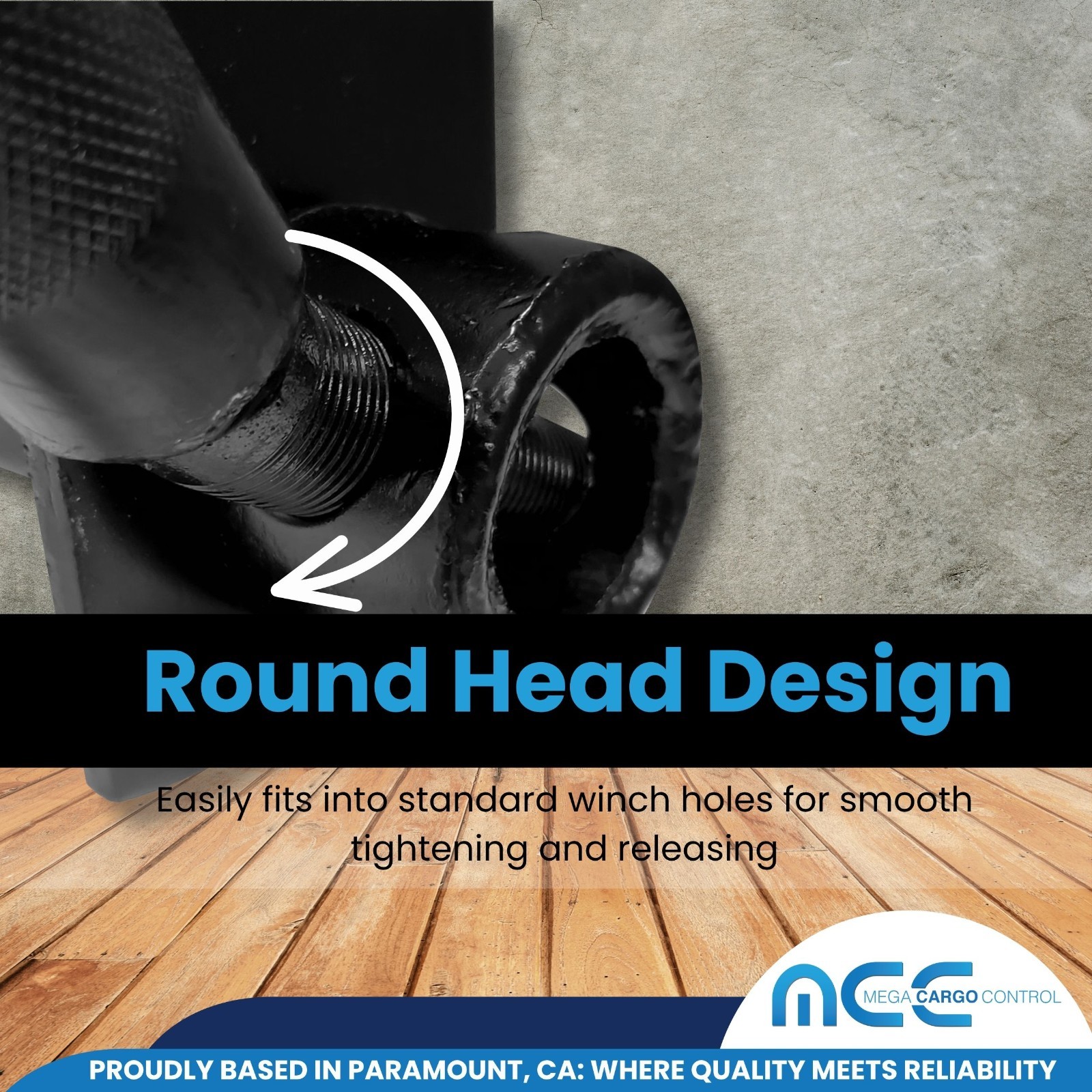 1 Pack Black Coated 32" Standard Winch Bar for Flatbed Trailer Tie Down Strap