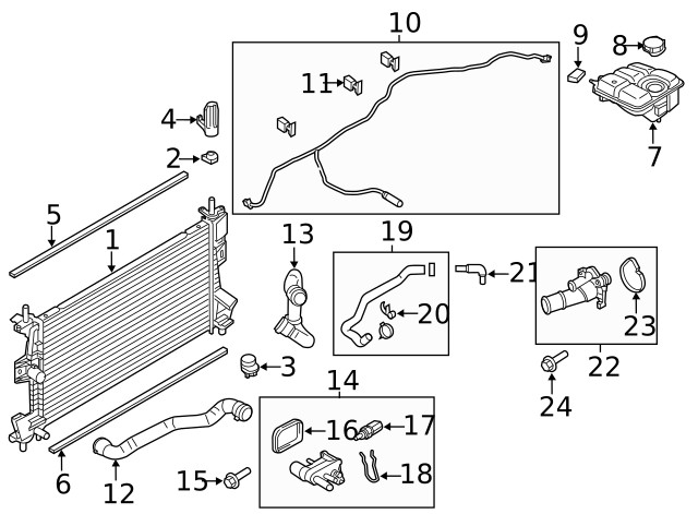 Genuine Radiator Upper Bracket CV6Z-8A193-B