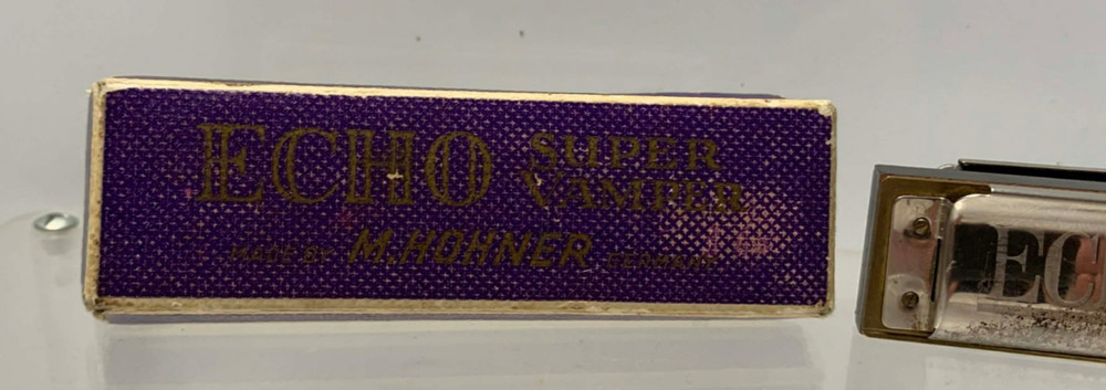 Vintage Echo Super Vamper Harmonica M. Hohner Made In Germany Harmonica. (A6)