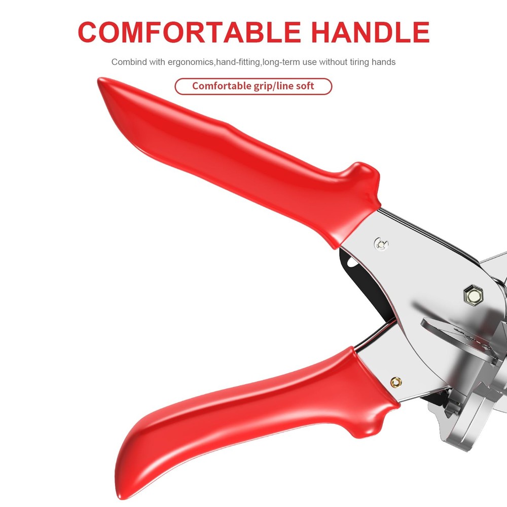 GARTOL Precise Miter Shears, 22.5°-135° Adjustable Angle Cutter Large, Red