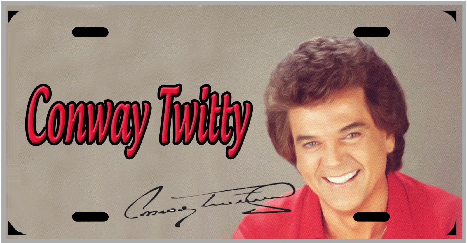 Conway Twitty Country Music License Plate Vanity Auto Tag