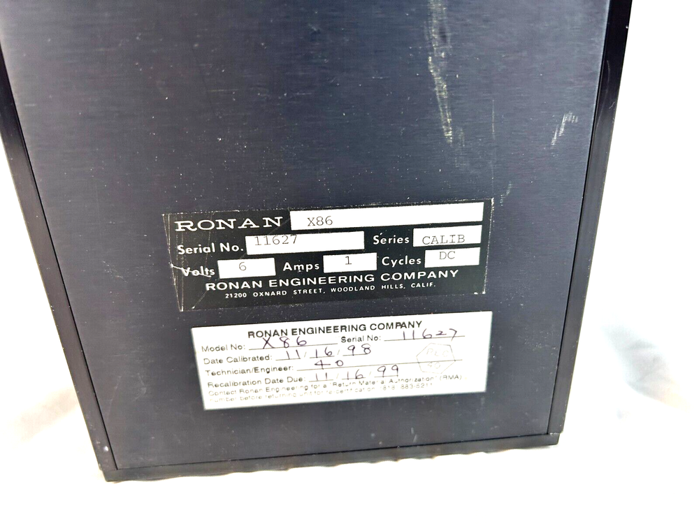 Ronan Engineering X86 Portable Electronic Calibrator | Pre-Owned
