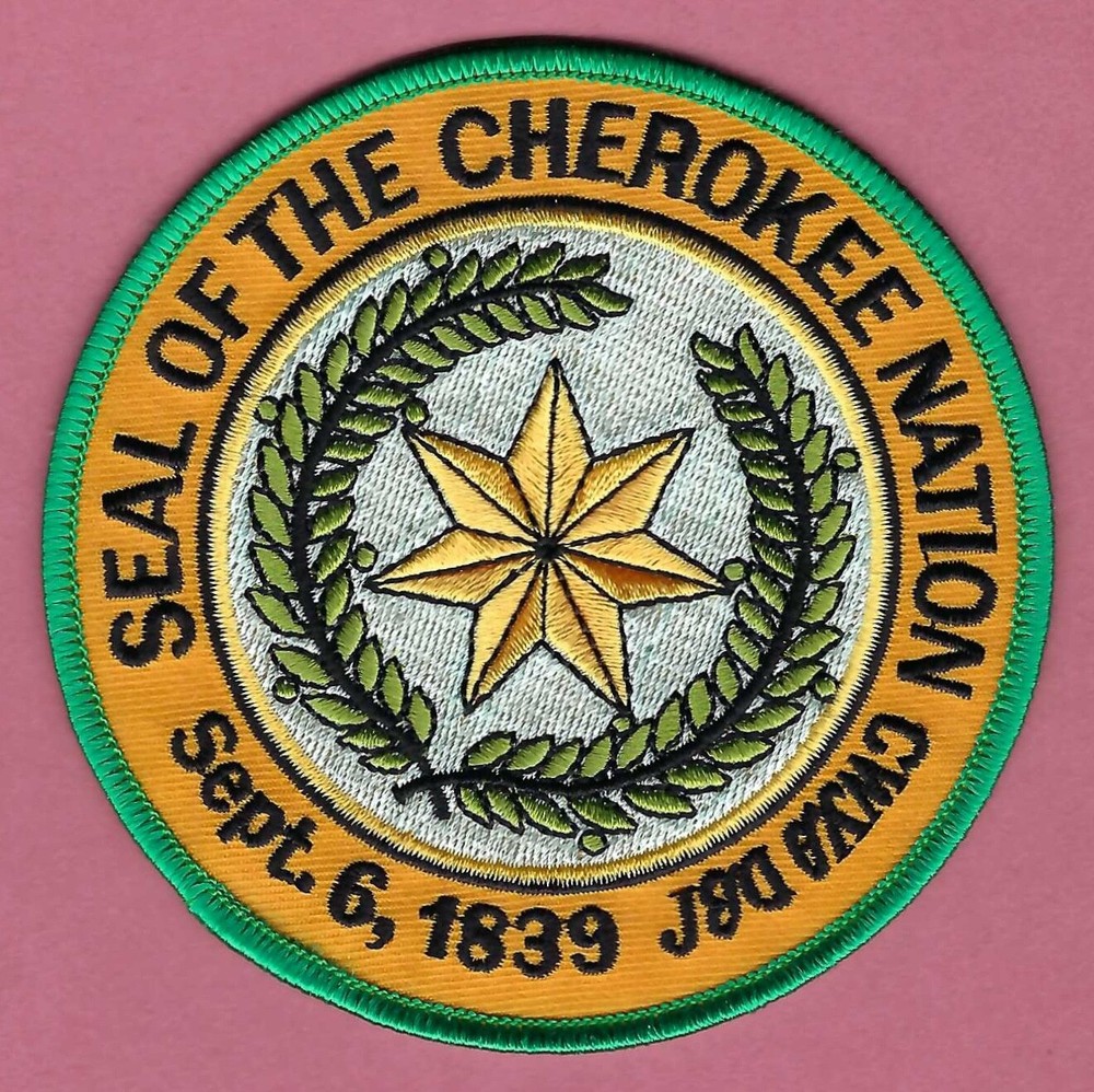 CHEROKEE INDIAN NATION TRIBAL SEAL PATCH