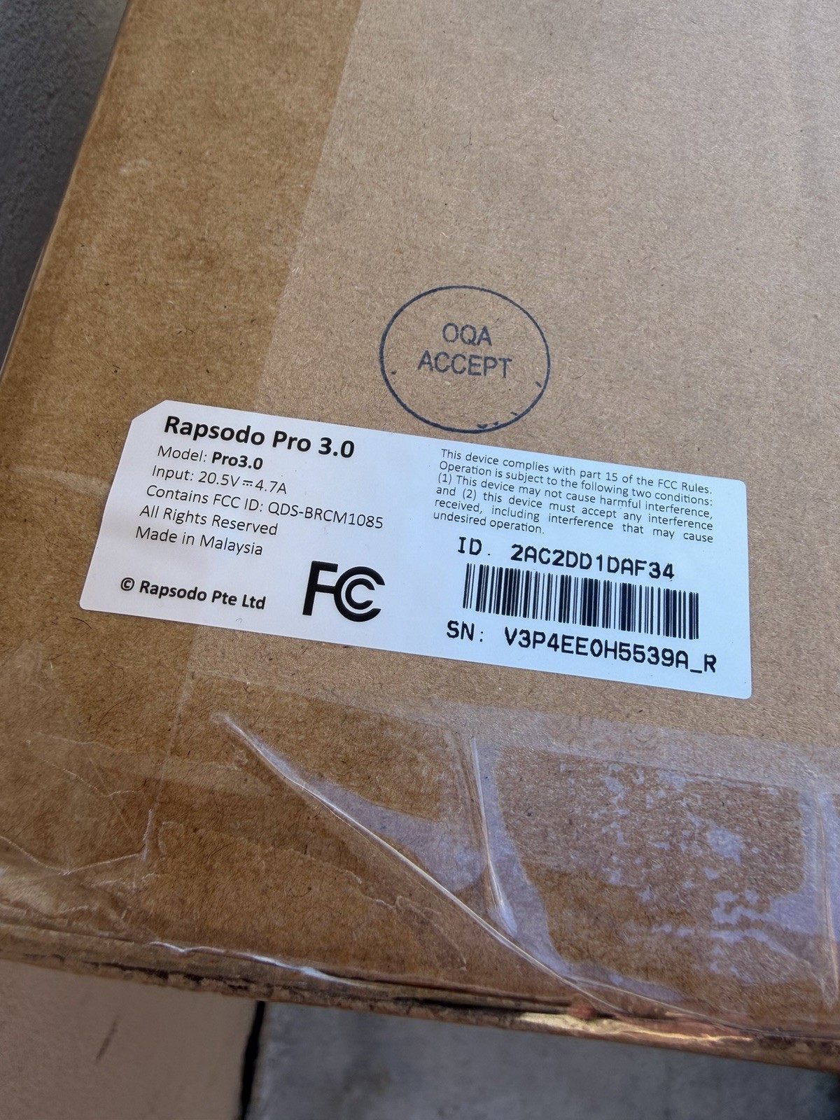 Rapsodo Pro 3.0 Hitting and Pitching Unit brand new