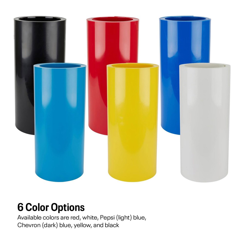 Colored Plastic HDPE Sheet 25 Ft Rolled, 1/8 Inch Thick, White