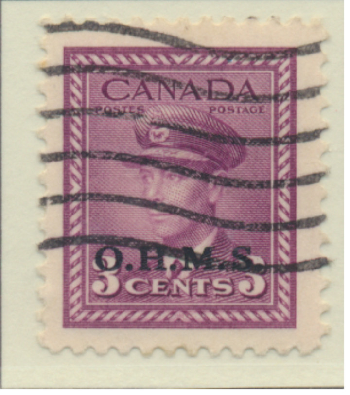 Canada Stamp Scott #O3, Used