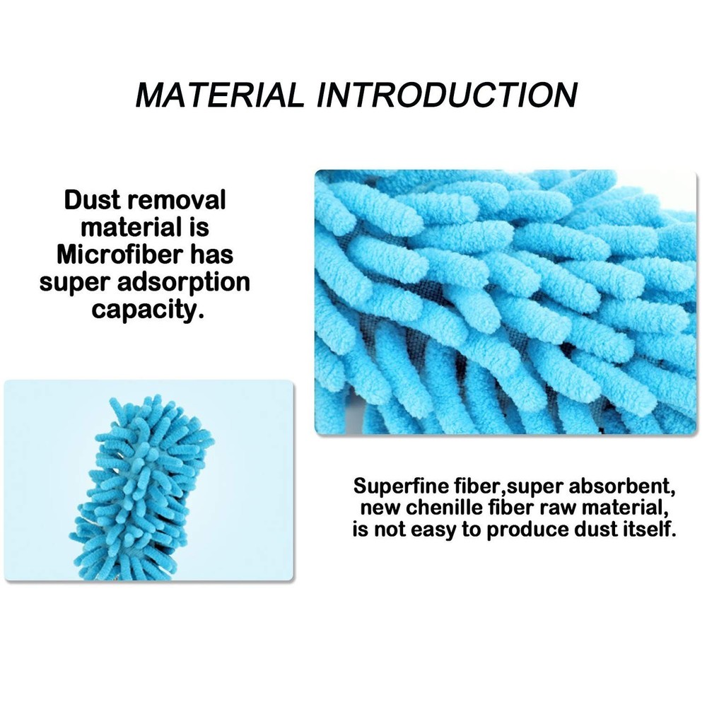 Microfiber Extendable Hand Dusters Washable Dusting Brush with Telescoping Po...