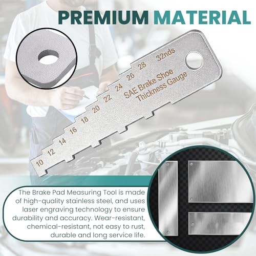 Mini Tech Gauge 32nds Brake Pad Measuring Tool