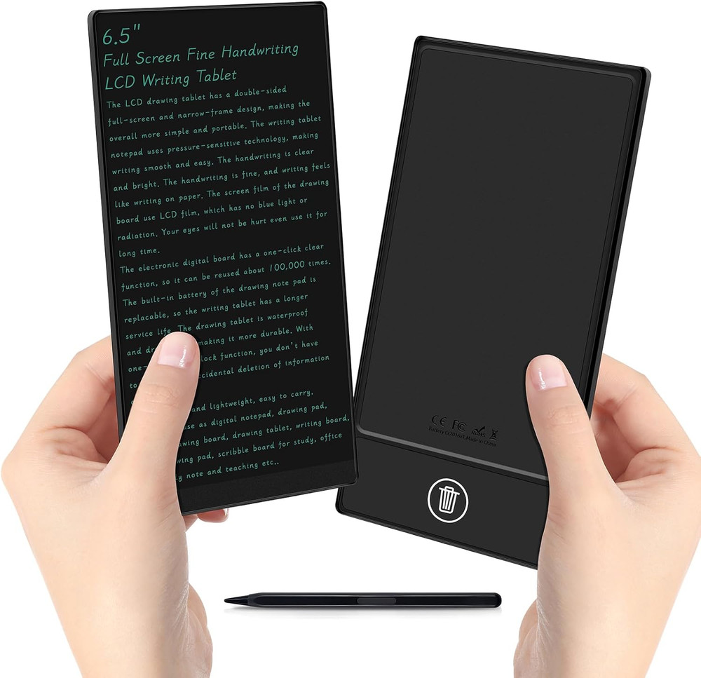 6.5in LCD Writing Tablet Reusable Digital Notepad for Office Study