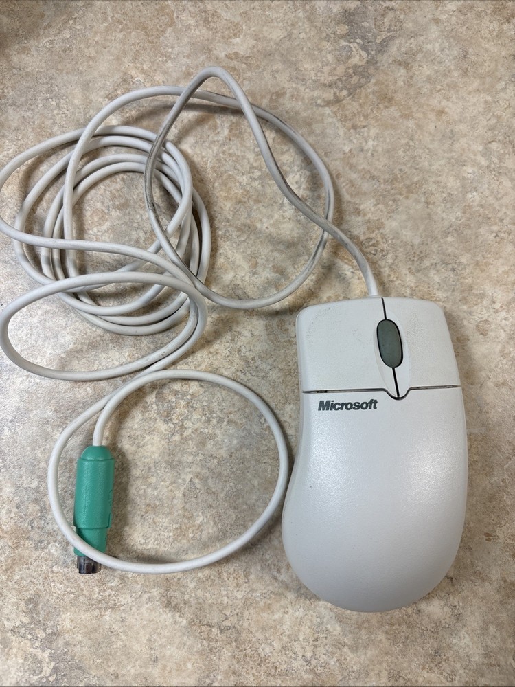 Microsoft IntelliMouse 1.1A PS/2 Optical Mouse 2-Button Scroll Wheel Tested