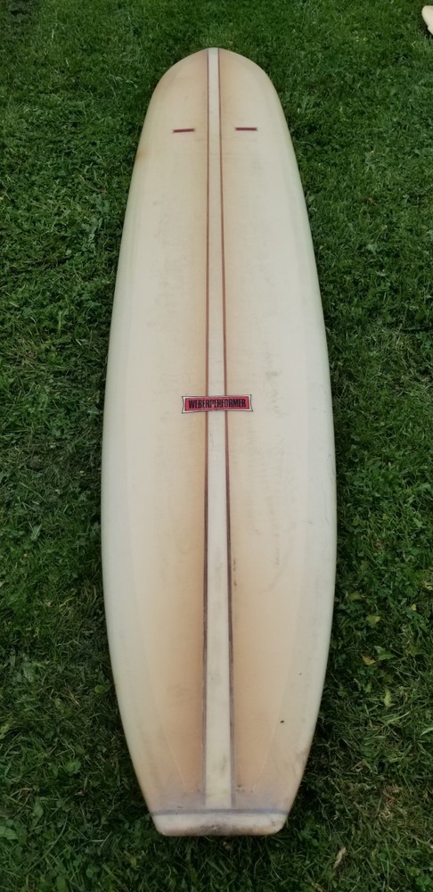 Late 50's Weber Performer 9'6" watertight needs fin replacement.