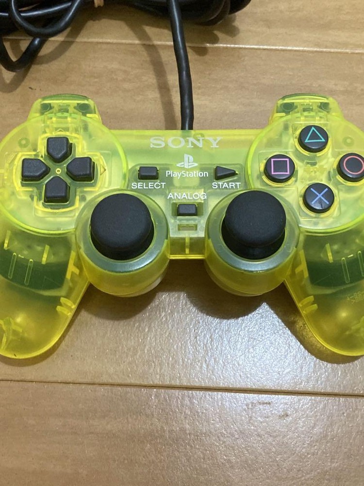 SONY PlayStation 2 PS2 Official Controller DualShock 2 Lemon Yellow