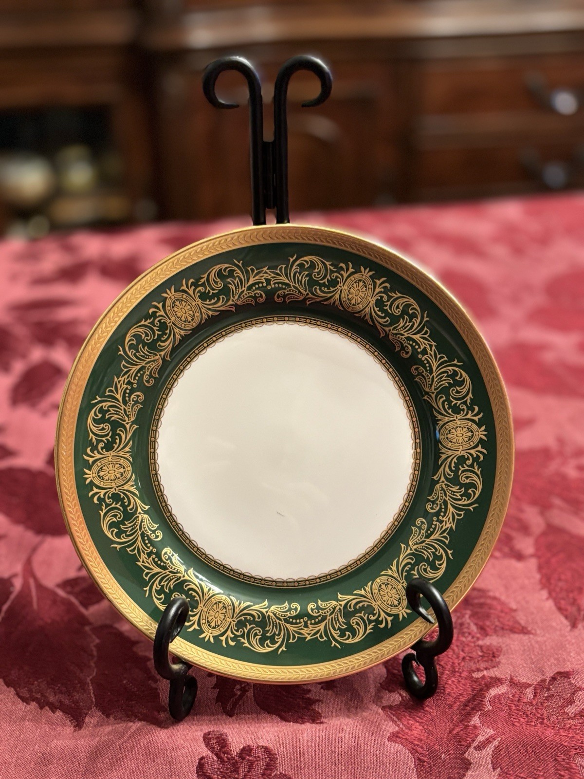 Aynsley Imperial Laurel Green China REDUCED - 5 PIECE SET