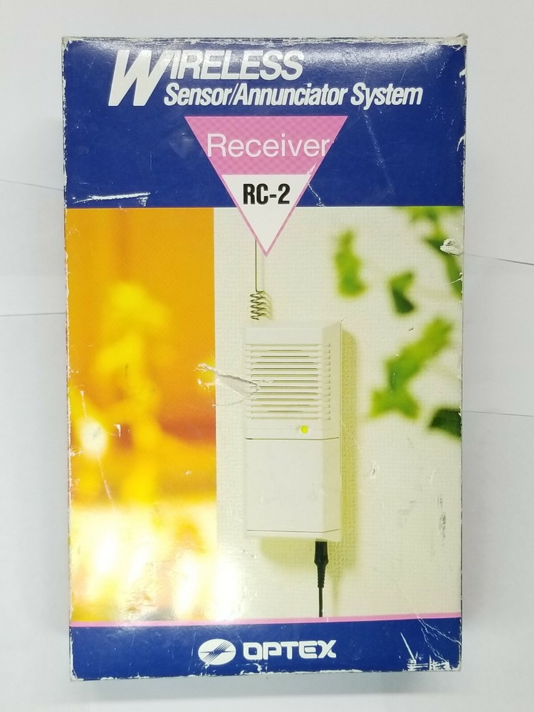 Optex Wireless Sensor Receiver RC-2FE, 70 ft range, new in box, locksmith