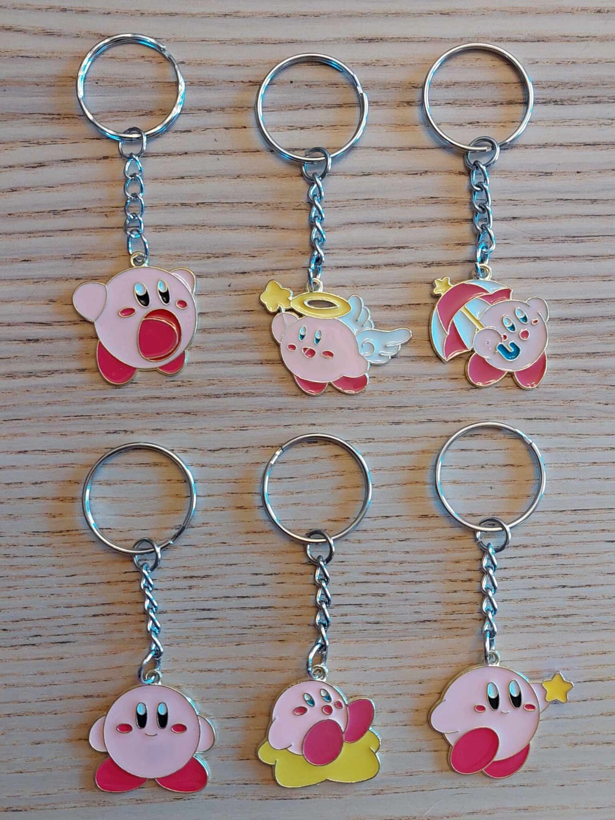 Kirby Small Metal Keychains Good Condition Buy One Get One Free! (Buy in Pairs)