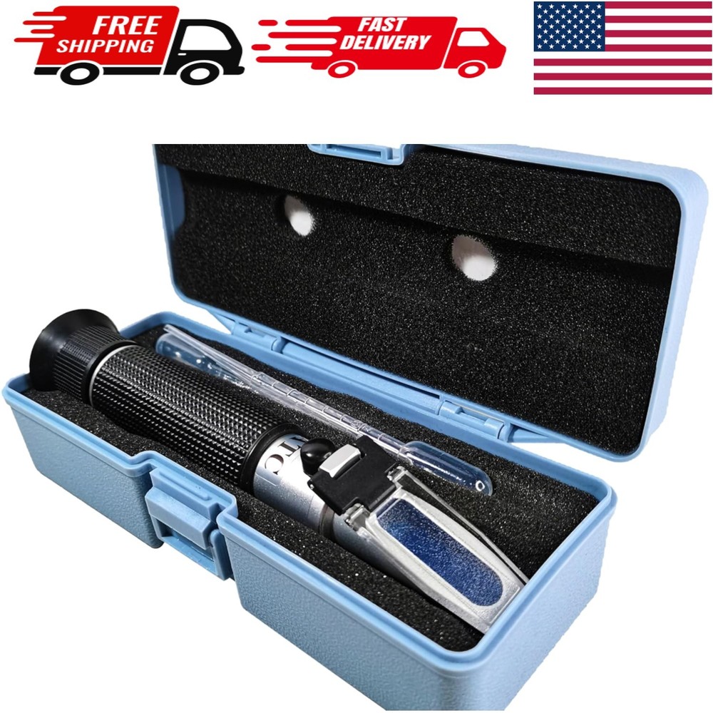 Durable Chrome Salinity Refractometer with Automatic Temperature Compensation