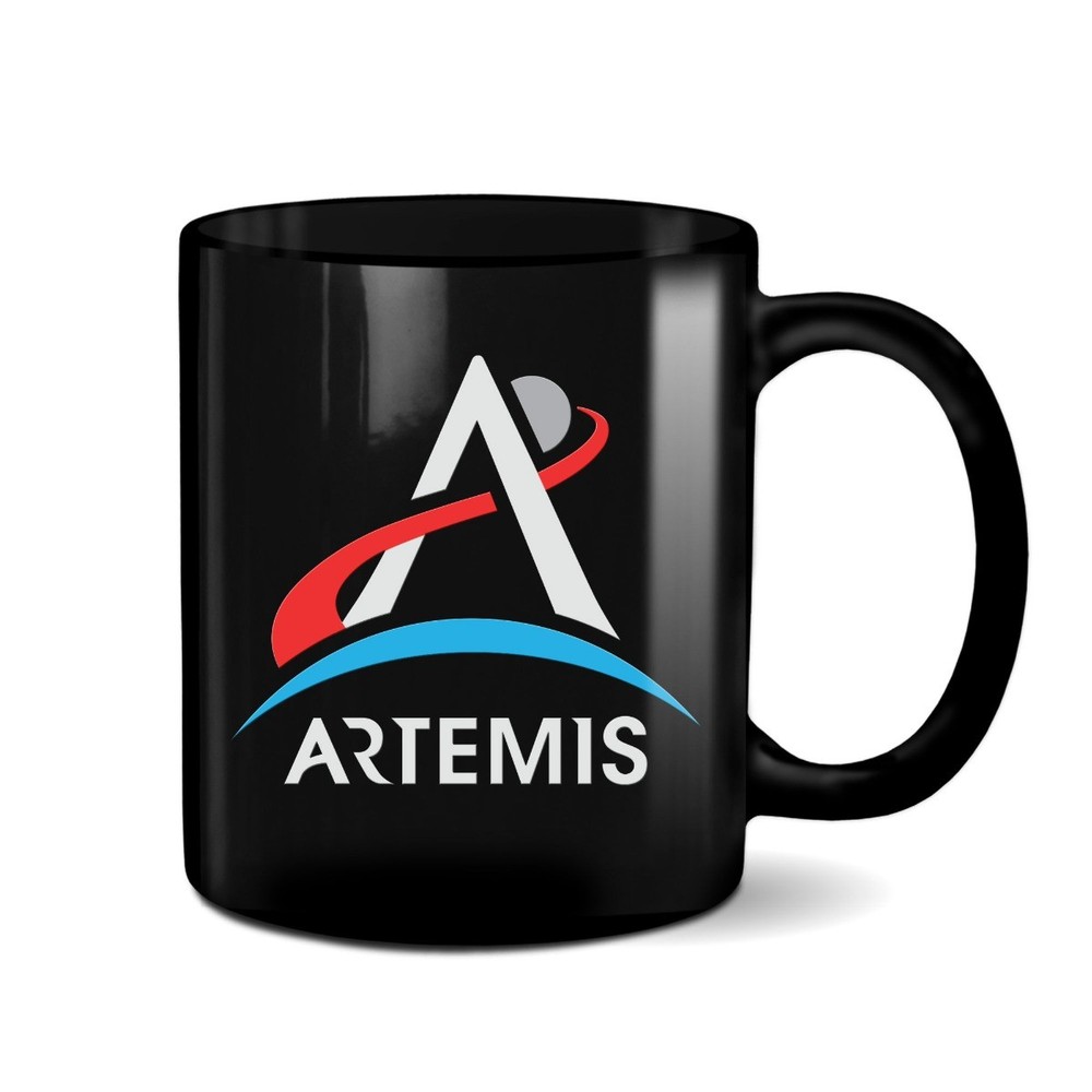 NASA Artemis Program Logo 11oz Black UVDTF Mug