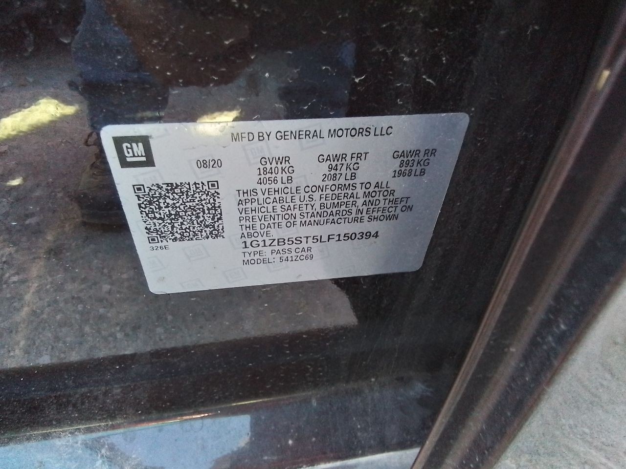 2019-2024 Chevy Malibu Front Dash Mounted Display