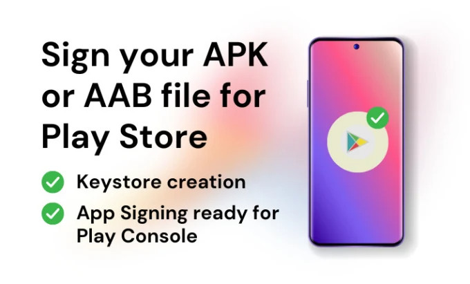 I will sign aab or apk manually for google play console