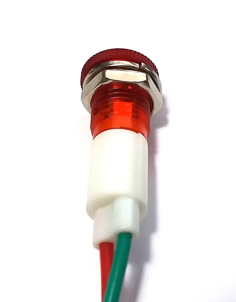 BBT 24 volt AC/DC Red LED Waterproof Low-Profile Indicator Light