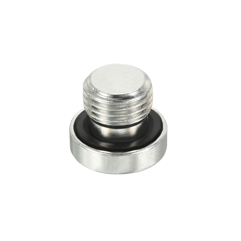 M10*1 Hex Head Pipe Fitting Plug, 3 Pack Male Thread 45# Steel Plug