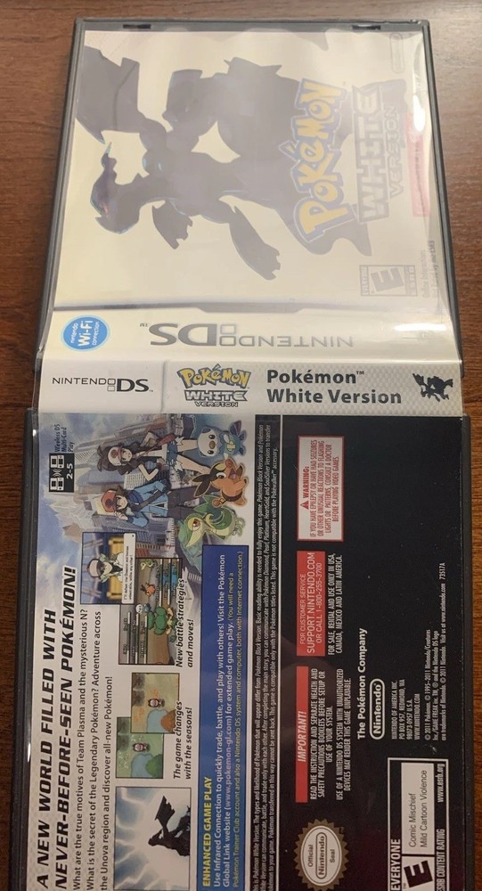 Pokemon White Version Nintendo DS Replacement Case ONLY No Game - For Display