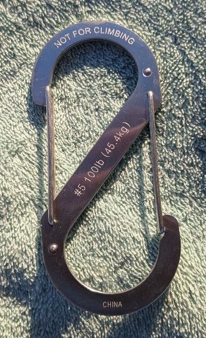 S-Biner #5 size by Nite-Ize in Stainless, 100 lb. rated