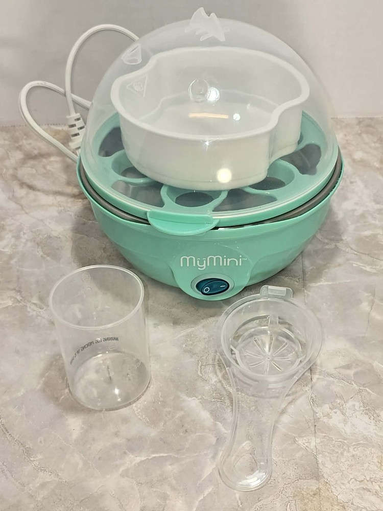 MyMini Egg Cooker Teal 7 Egg Capacity Open Box Kitchen Compact 🍳🥚