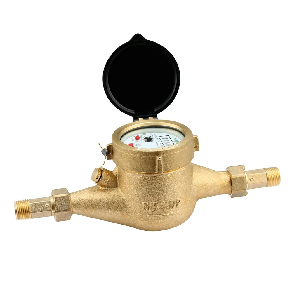 Water Meter 1/2" NPT Flow Meter Cold Water