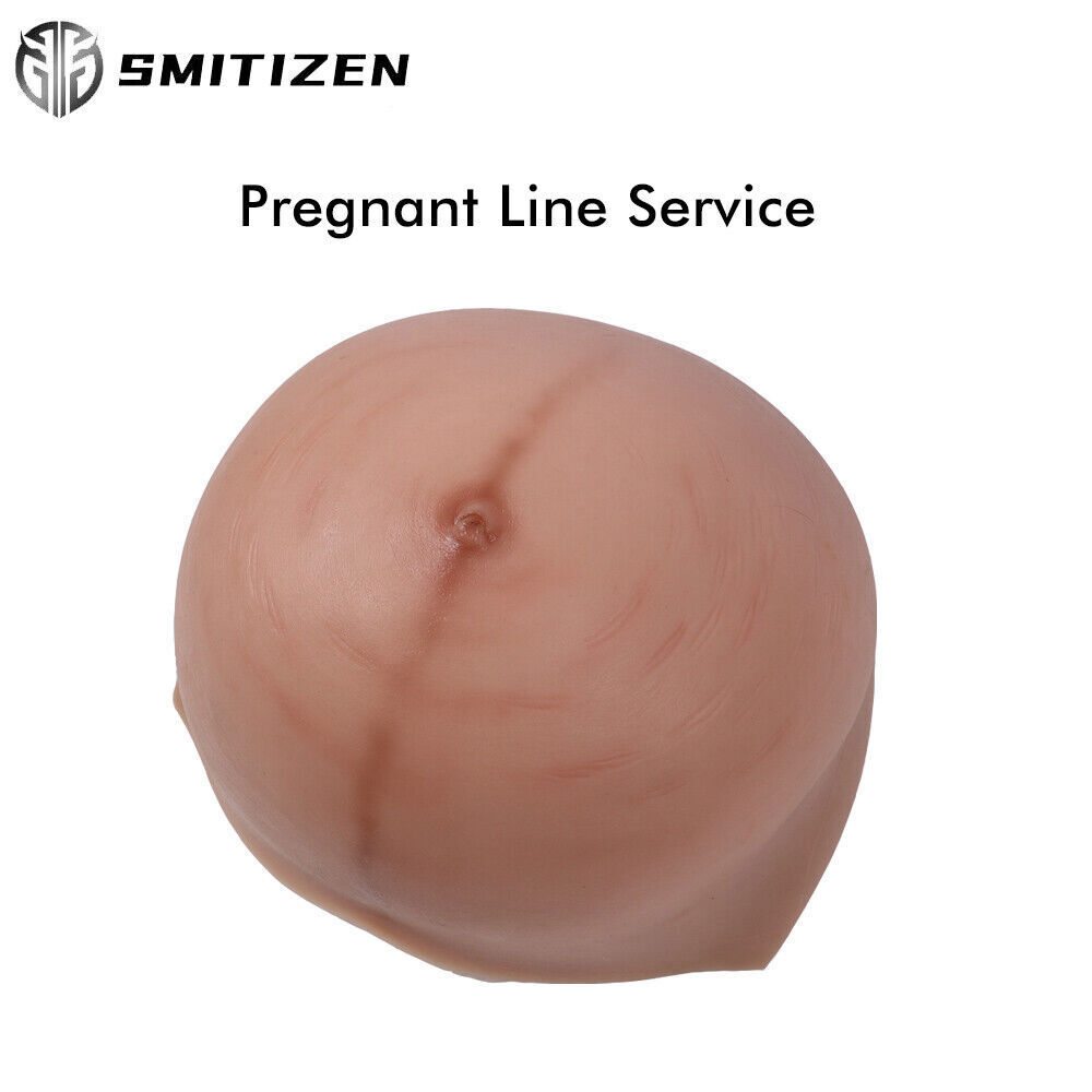 Roanyer Silicone Fake Twins Belly Bump Twins Pregnant Belly For Crossdresser