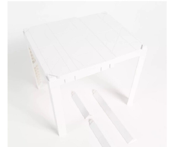 U-Brands Locker Style White Adjustable Locker Shelf 3 Different Heights A321