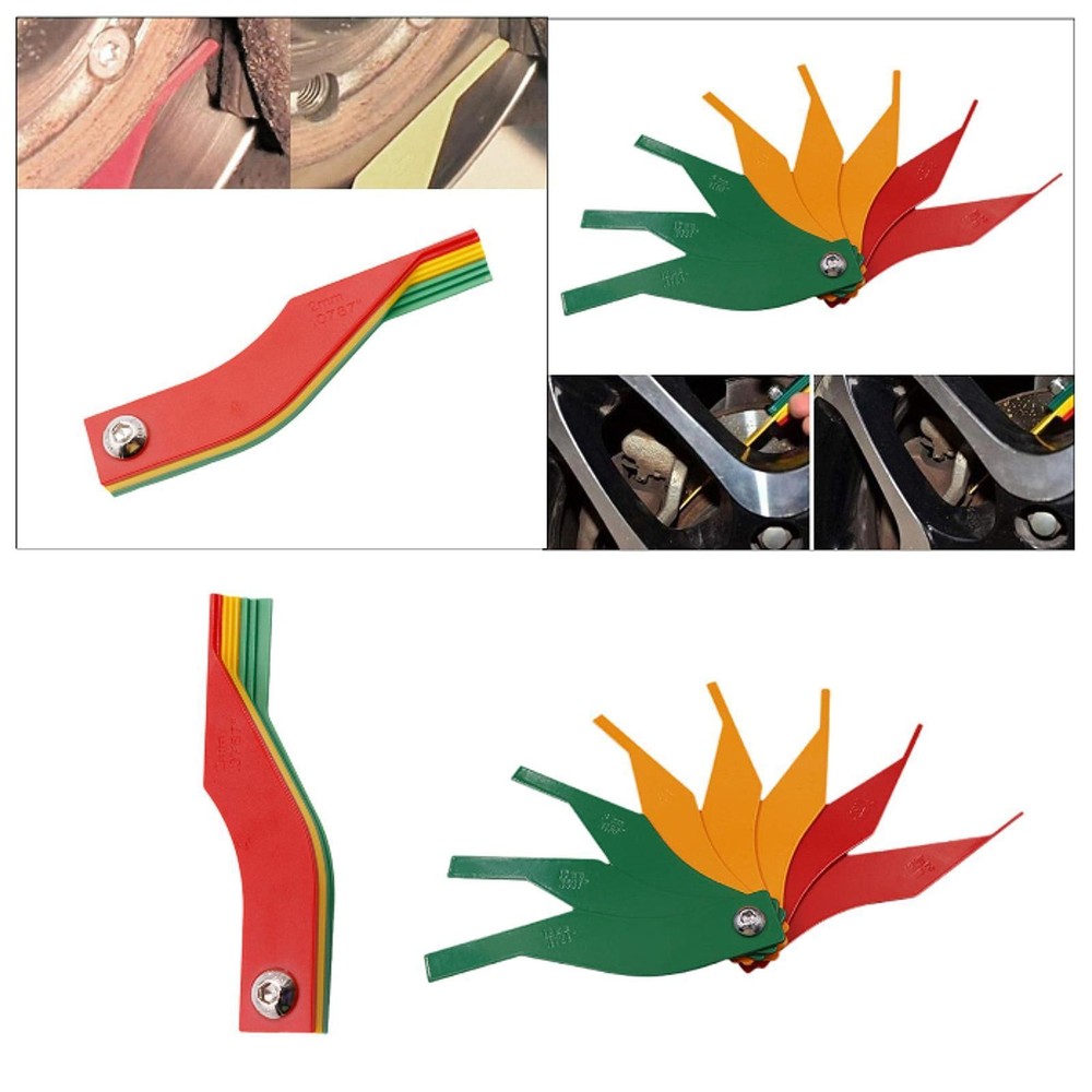 Brake Pad Gauge Tool Set Compact Quick Detection Practical