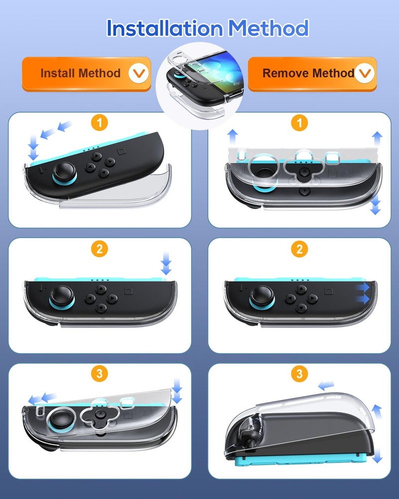 Protective Case for Nintendo Switch 2 2025, Switch 2 Case Slim Hard Shell Acc...