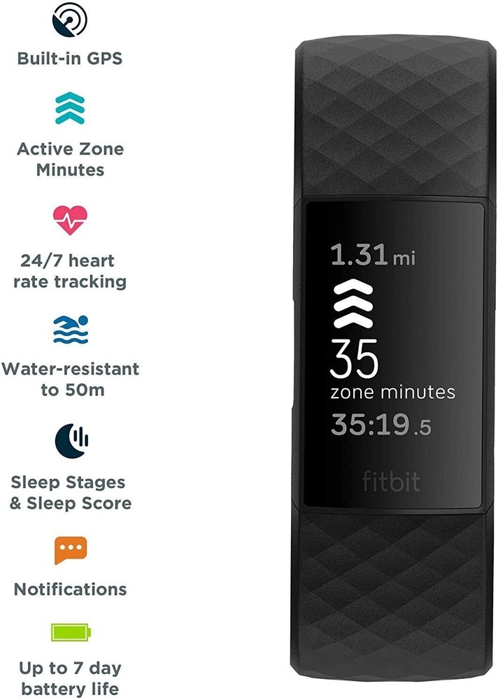 Fitbit Charge 4 Activity Tracker - Black