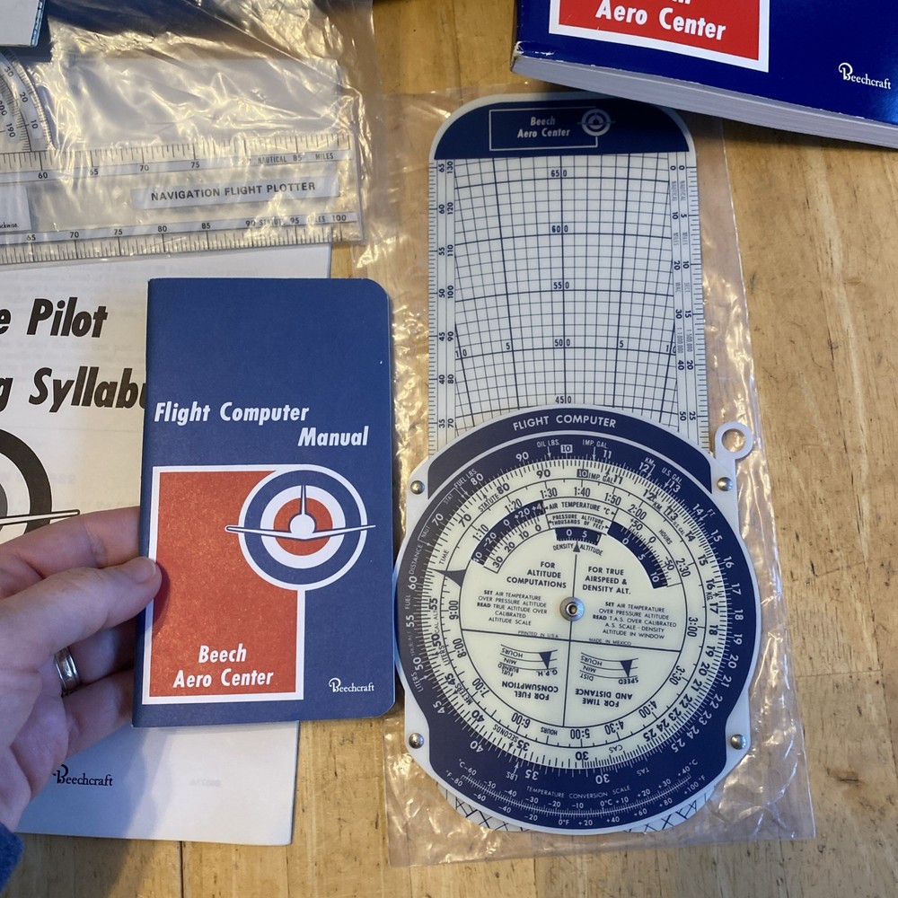 Beechcraft Beech Aero Center Private pilot Training kit, Manual, Workbook & Bag