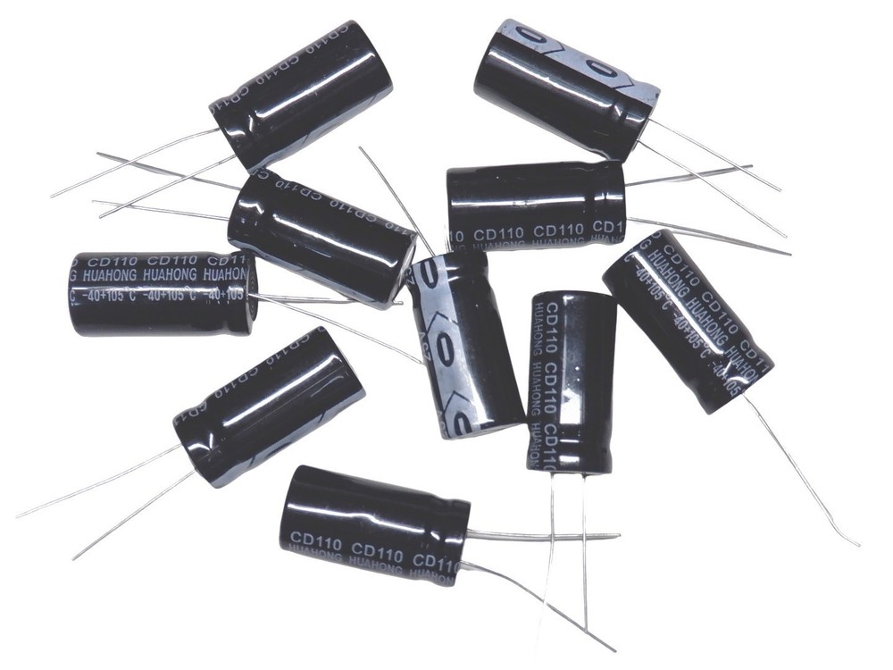 25V 2200uF 10pcs Electrolytic Capacitors 105C ±20%