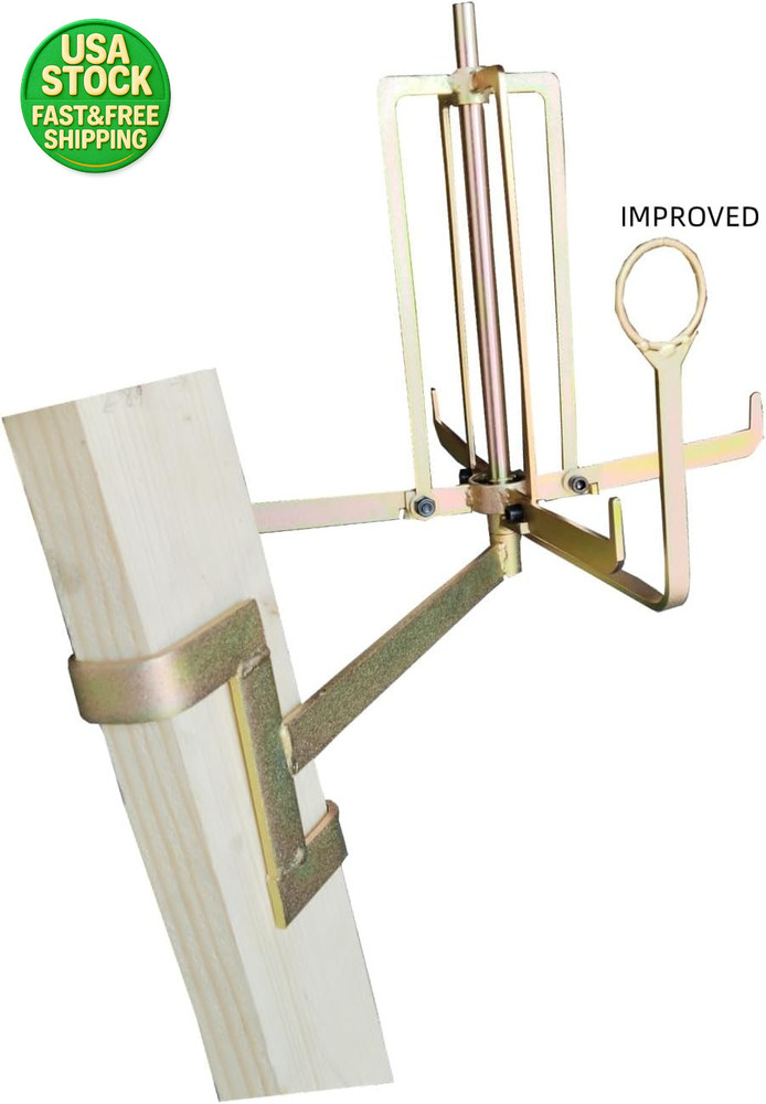 Folding Wire Spool Rack Floor or Stud Mounted Cable Dispenser for Romex Wire