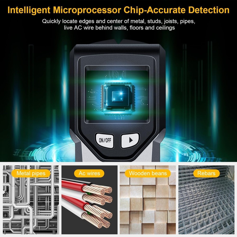 Versatile Stud Detector with Audio Alerts and Multiple Scan Modes for DIY Lovers