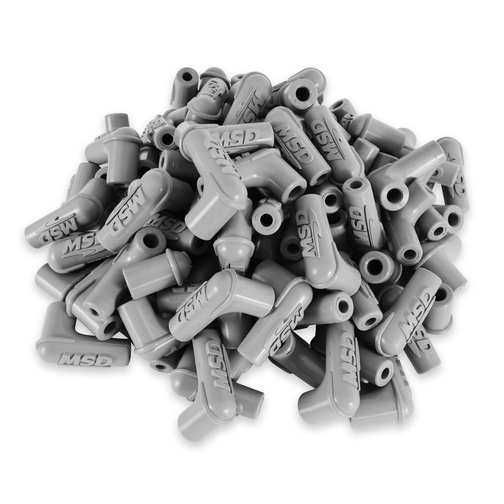 34515 90° Spark Plug Boot, Gray Silicone, 100each
