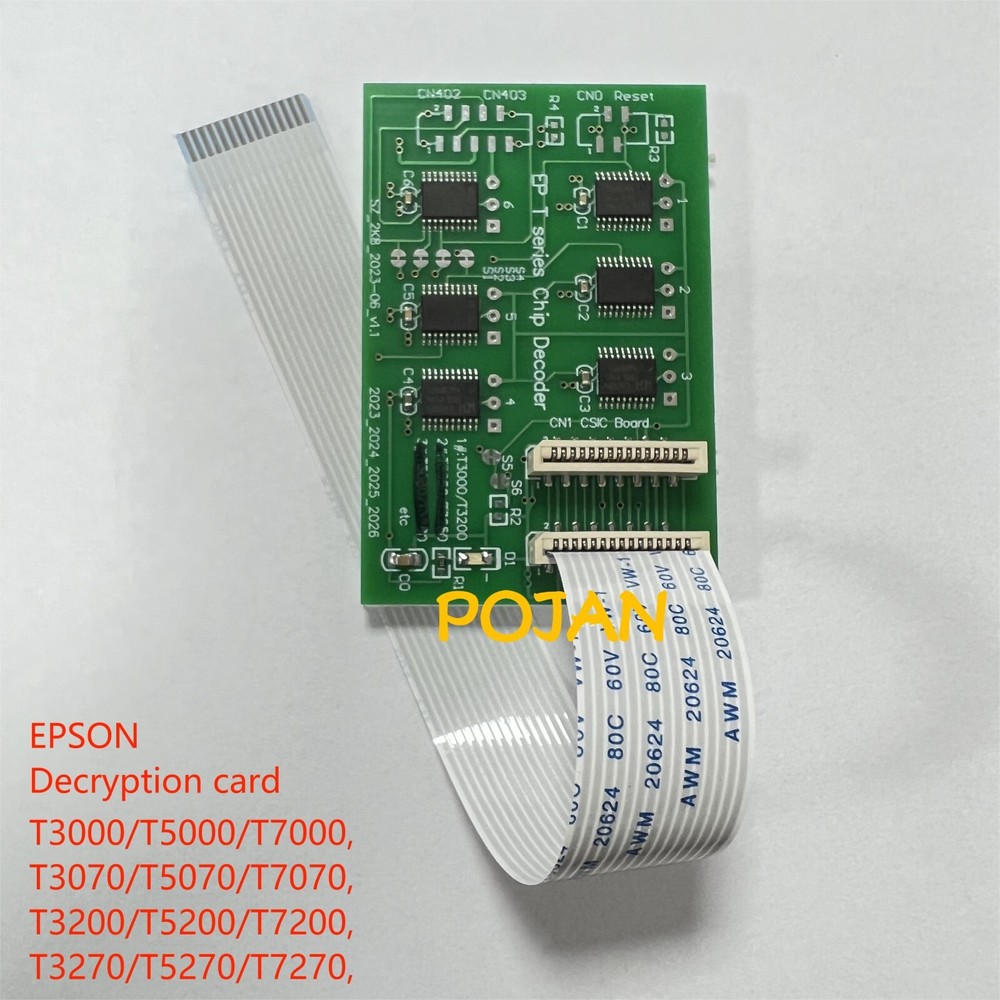 Decryption Card Ink Chip Decoder For Epson SureColor T3000 T5000 T7000 Series