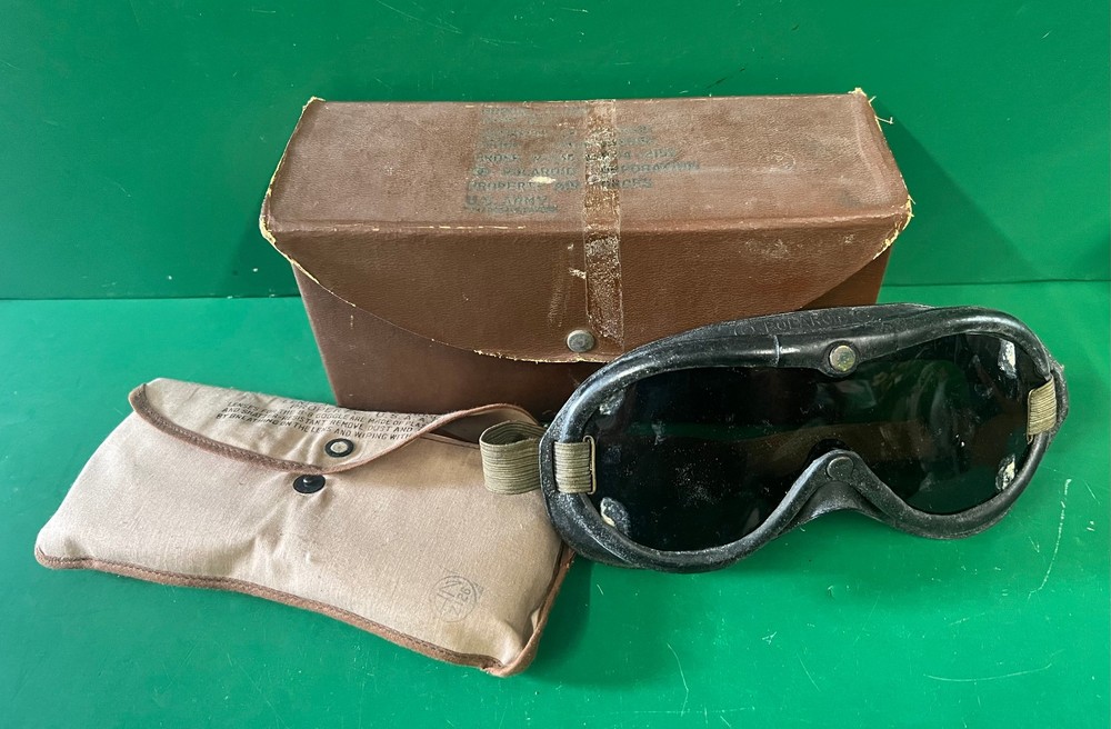 US ARMY AIR FORCES TYPE B-8 FLYING GOGGLES- BOXED