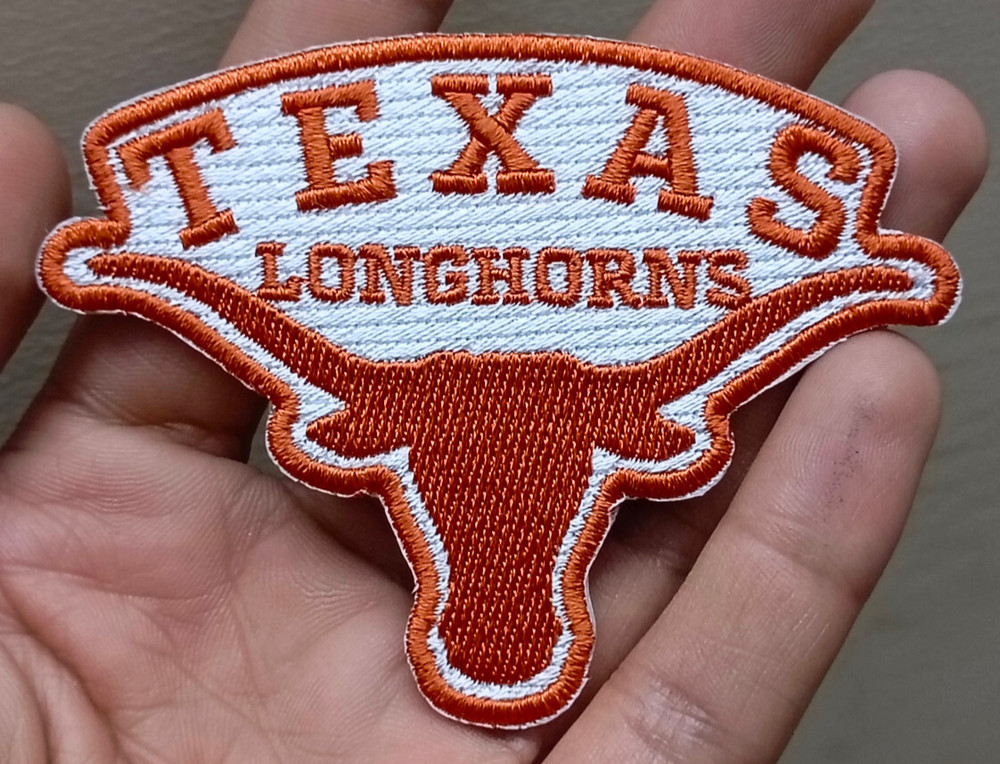 Texas Longhorns NCAA Team Logo Iron On Patch - Sew Patch - Embroidered Patch