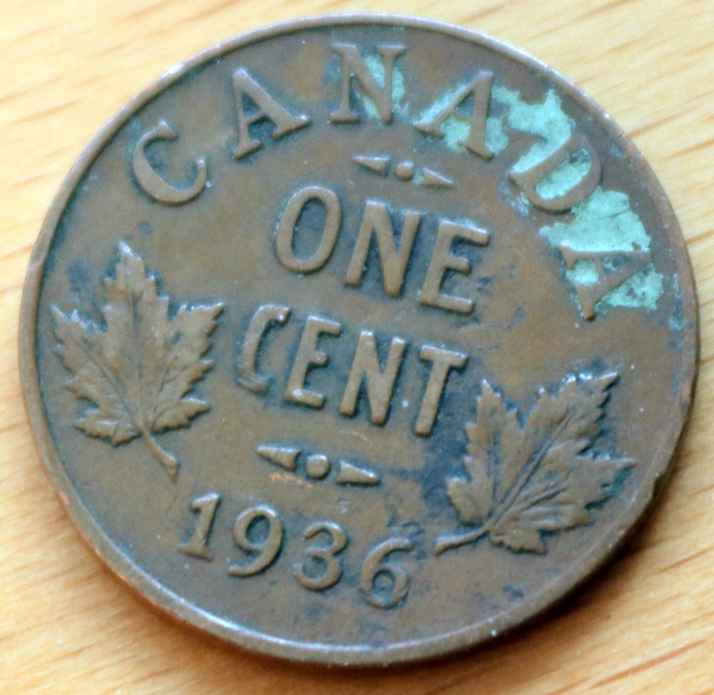 1936 Canada 1 Cent George V