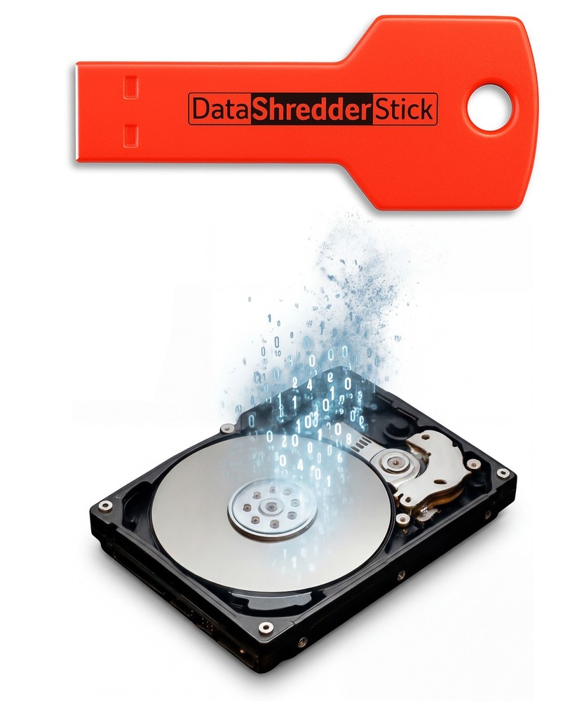 Data Shredder Stick Secure Data Wiping Tool for Windows Permanent Data Deletion