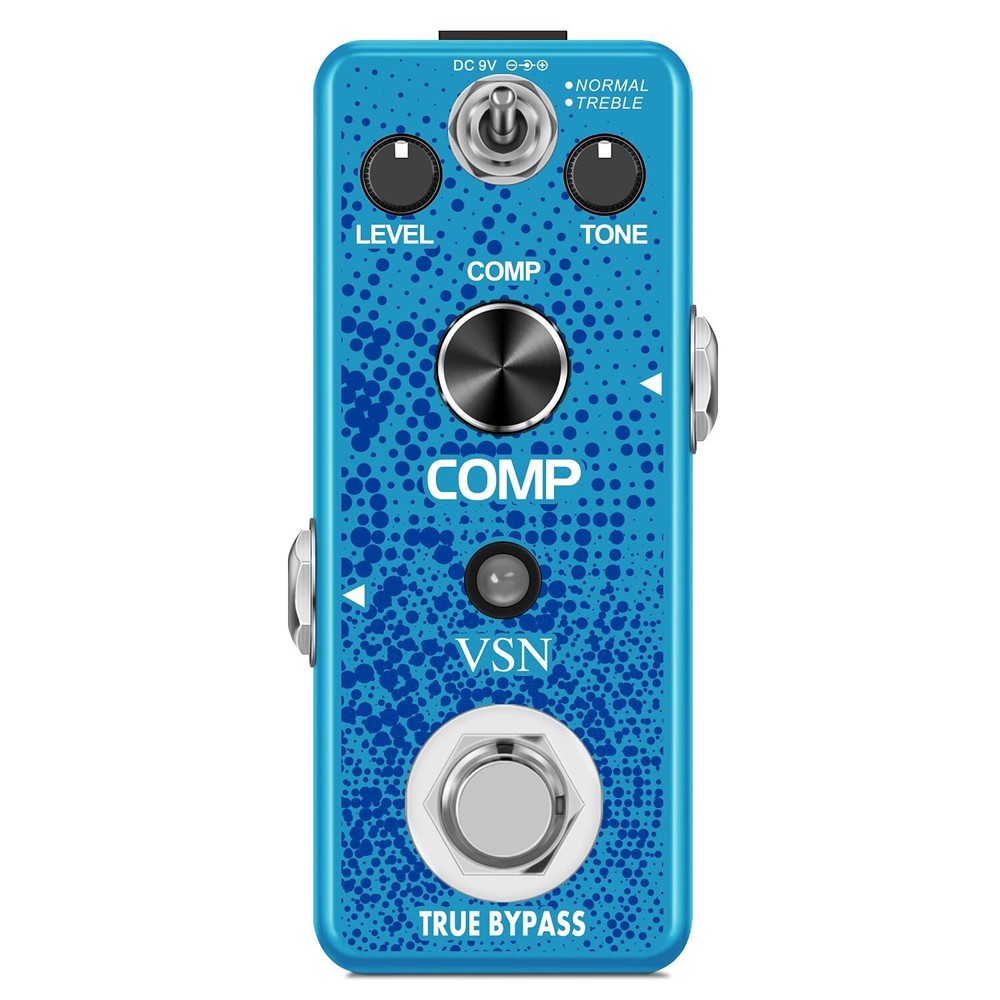 VSN Guitar Compressor Pedal for Analog Compression Effect Pedal Ultimate Comp...