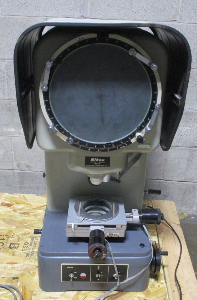 Nikon 6C-2 Optical Comparator Profile Projector w/ 2 Boeckeler 3486-1 Microcode