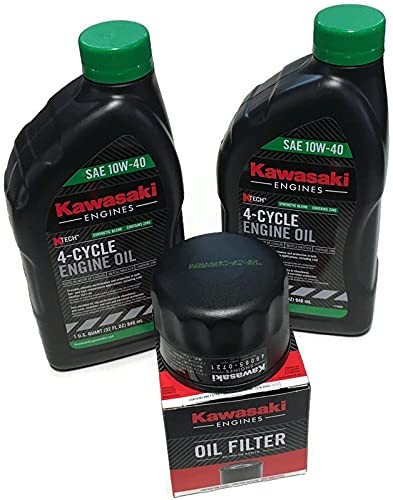 Oil Change Kit fit's Some Kawasaki 99969-6296 49065-0721 49065-7007 10W40 Syn...