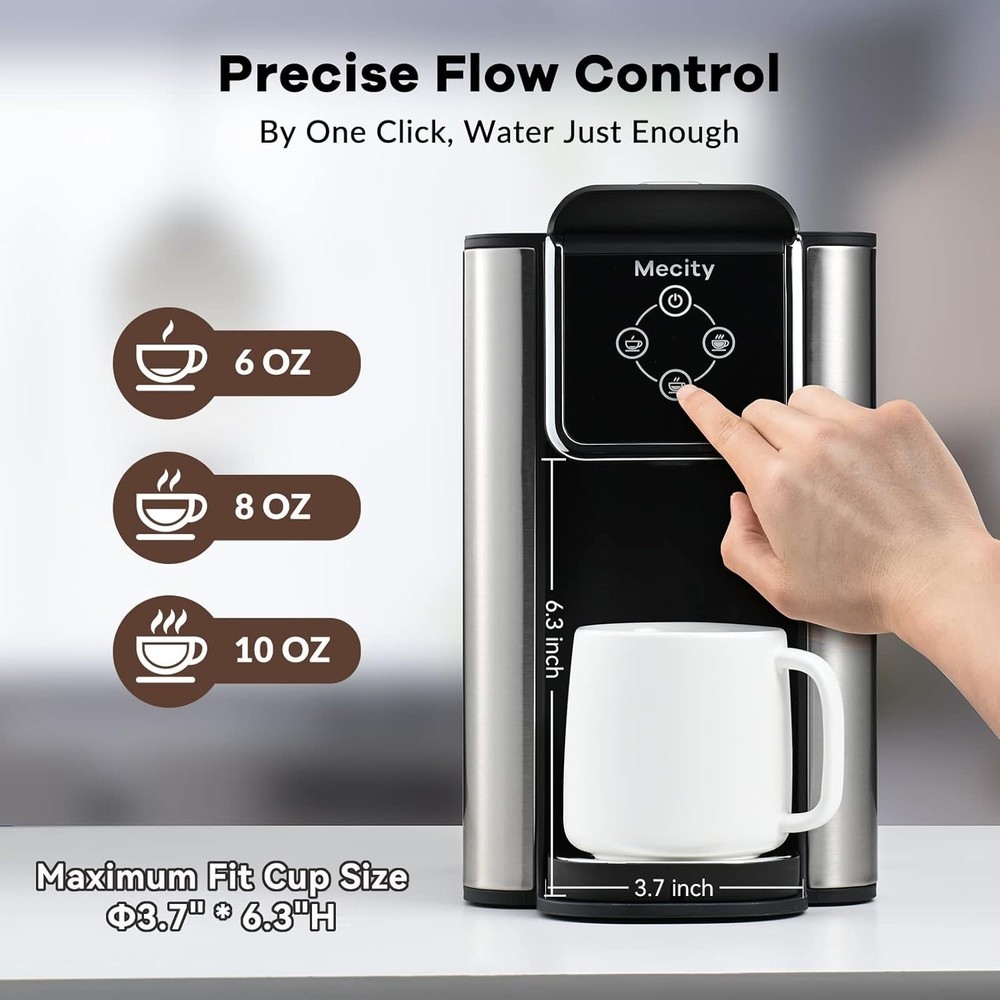 Coffee Maker 3 in 1 Single Serve Coffee Machine, Compatible with K cup Capsul...